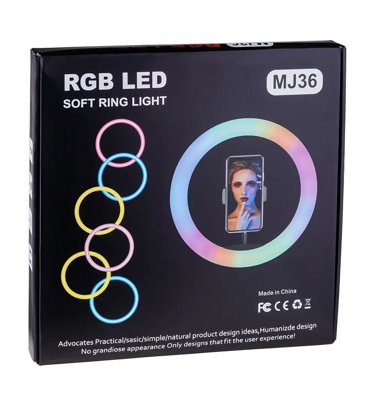 Кольцевая лампа RGB led mj33